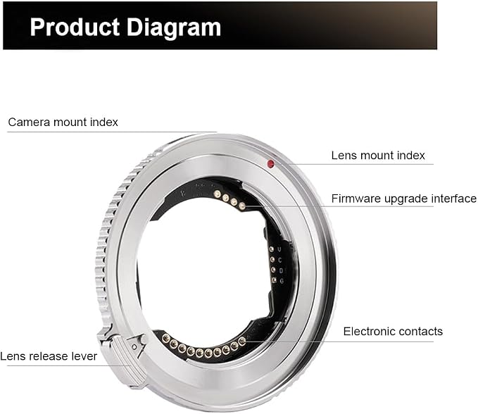 VILTROX E-Z Booster Lens Adapter Auto Focus Ring Mount Lens Converter - Image 5