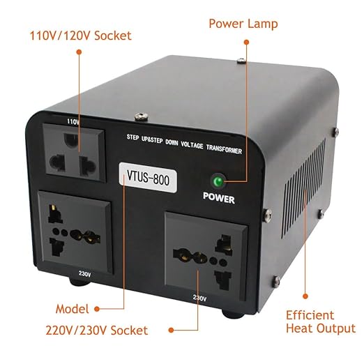 Yinleader 800W Voltage Converter Step Up 110V-120V to 220V-240V & Step Down - Image 7