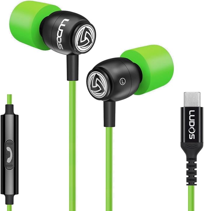 LUDOS Clamor USB C Headphones for iPhone 16 15 Pro Max Plus iPad Pro, 5 Years by Ludos