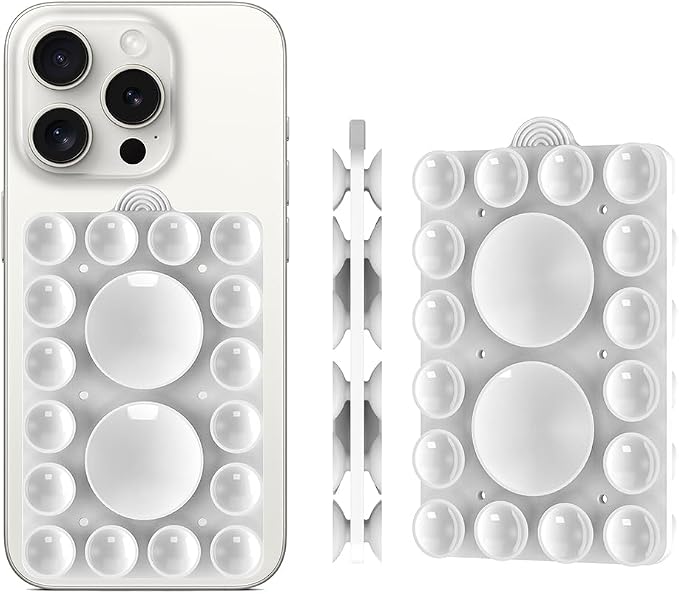 ZYCCER Double Sided Silicone Suction Phone Holder Mount, Compatible - Image 2