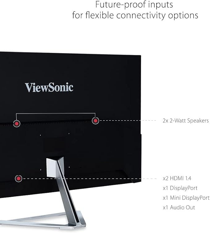 ViewSonic VX3276-2K-MHD 32 Inch Widescreen IPS 1440p Monitor - Image 5