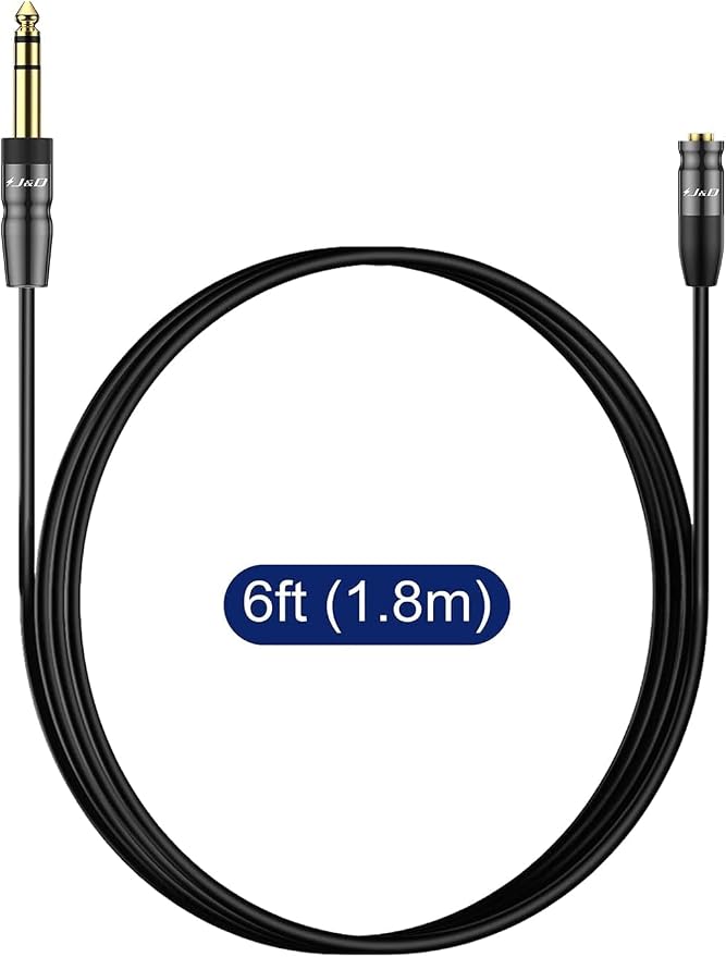 J&D 1/4 inch to 3.5mm Headphone Adapter, Heavy Duty Copper Shell Connecter - Image 7