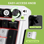 Redragon K686 PRO 98 Keys Wireless Gasket RGB Gaming Keyboard, 3-Mode PBT - Image 5