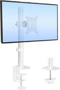 Mount-It! White Single Monitor Stand – Adjustable Desk Arm by Mount-It