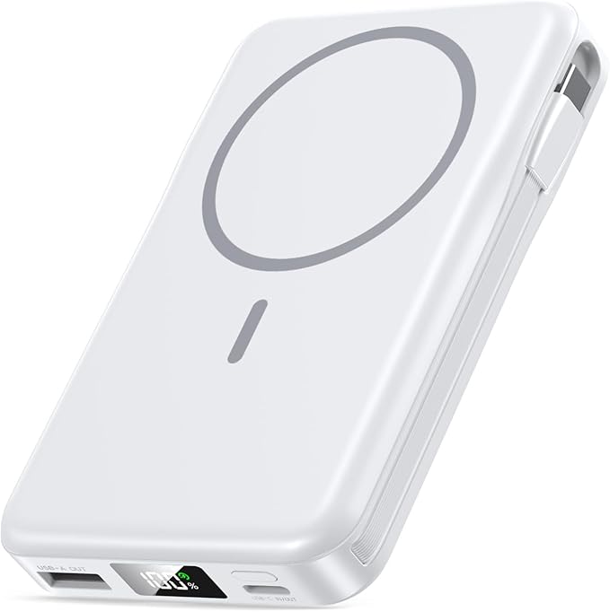 Magnetic Portable Charger, 10000mAh Power Bank, 5 in 1 Portable Charger by Unknown