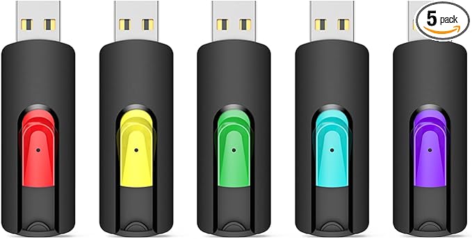 Aiibe 128GB Flash Drive 5 Pack 128GB USB Flash Drives Thumb Drive 128 GB USB by Aiibe