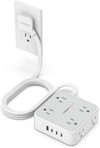 Surge Protector Power Strip, TESSAN 5 FT Extension Cord by TESSAN