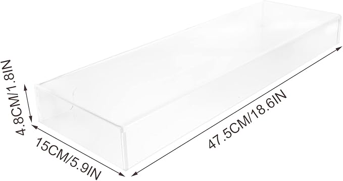 DOITOOL Clear Acrylic Keyboard Cover Protector -Cat, Desktop Keyboard Protector - Image 3