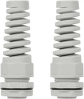 LeMotech 2Pcs NPT 3/4" IP68 Waterproof Cable Gland Flex Spiral Strain Relief by LeMotech