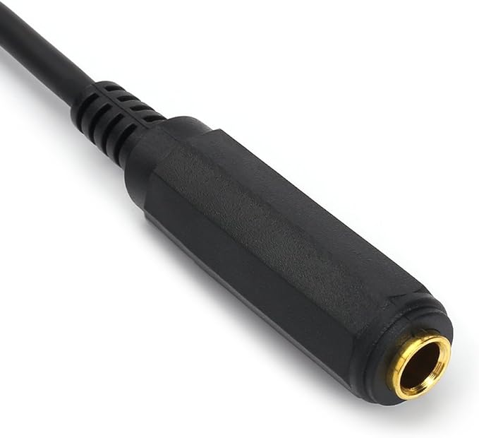 Disino 1/4 Inch Male to Female Stereo Extension Cable Gold Plated Quarter inch - Image 5