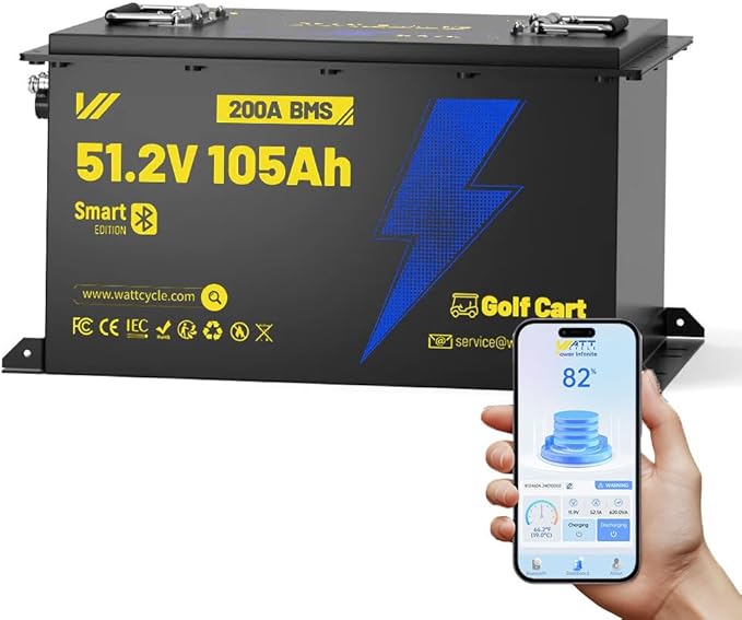 48V 105Ah LiFePO4 Lithium Battery by Wattcycle