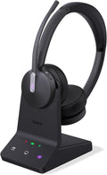 Yealink WH64 DECT & Bluetooth Dual Teams Wireless Headset, 606 ft Range On Ear by RedefineYourWorkplace