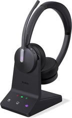 Yealink WH64 DECT & Bluetooth Dual Teams Wireless Headset, 606 ft Range On Ear by RedefineYourWorkplace