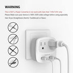 TESSAN US to UK Plug Adapter, Type G Travel Adaptor - Image 4