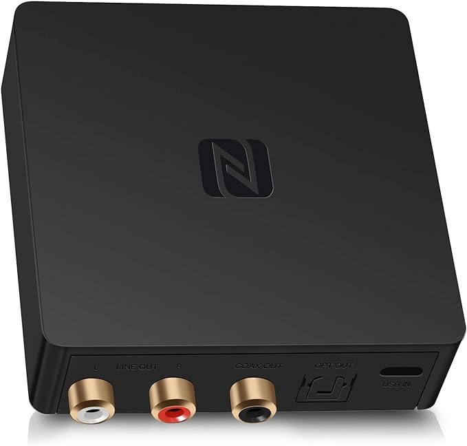 B1 Bluetooth Stereo Receiver, aptx LL, Hi-Fi V5.1 Audio Receiver, TI DAC by BluDento