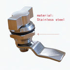 Thumb Operated Offset Cam Lock, Stainless Steel Keyless, Metal Replacement Lock - Image 3