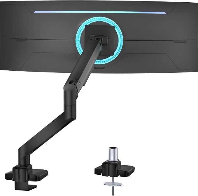 WALI Ultrawide Monitor Arm for 17 to 49 Inch Heavy Duty Curved Screens by WALI