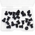 25 Pcs 3/16" Drill Hole, 1/8" ID Silicone Rubber Grommets by BOPOREAE
