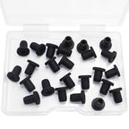 25 Pcs 3/16" Drill Hole, 1/8" ID Silicone Rubber Grommets by BOPOREAE