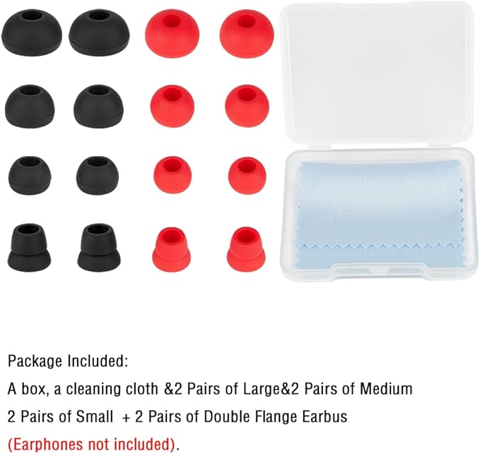 Replacement Silicone Ear Tips Earbuds Eargels Earpads Compatible - Image 7