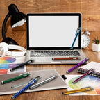 TCD 100 Pack Capacitive Universal Stylus Pens – Premium Colorful Long Metal - Image 7