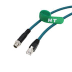 M12 8 Pin X-Code RJ45 GigE Ethernet Network Cable CAT7e - Image 2