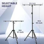 DJ Lights Stand, Heavy Duty DJ Stand 1 Pack, Portable Par Can Tripod Stage - Image 5