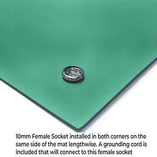 RubberStat Dual Layer ESD Compliant Workstation Rubber Table Mat Kit, Cell - Image 2