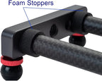 16 inches/40cm Mini Table Top Video Camera Slider Carbon Fiber Rail Rods - Image 7