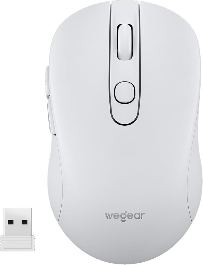 wegear USB Wireless Mouse for Laptop PC Mac, 2.4GHz Cordless Mouse by wegear