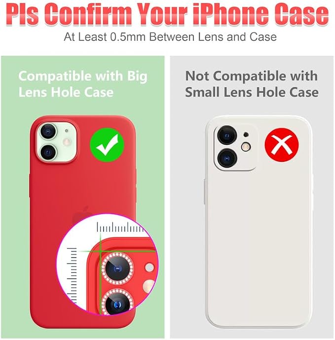 AGVEE 3+3 6 Pack for iphone 12 Pro/12/12 Mini/11 Pro Max/11 Pro/11 Camera Lens - Image 3