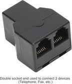 Uvital RJ12 6P6C 3 Female Telephone Line Splitters, Phone Jack Splitter - Image 5