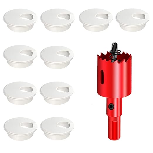 TuTuYa 10PCS Desk Grommet, Desk Grommet 1-3/8 Inch Desk Cable Grommet Desk by TuTuYa