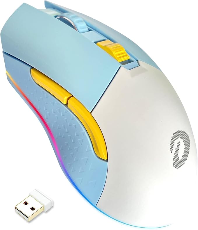 DAREU Wireless Wired Gaming Mouse Dual-Mode Rechargeable 7 Programmable Buttons by DAREUGAMINGDIRECT