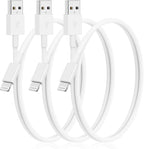 3Pack for iPhone Charging Cable 0.3M-Lightning to USB Cable Wire by Citelect