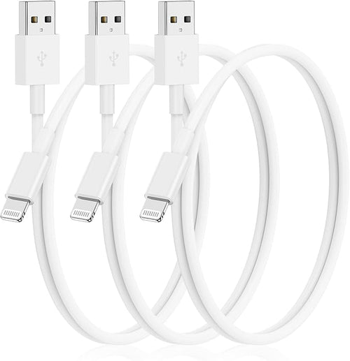 3Pack for iPhone Charging Cable 0.3M-Lightning to USB Cable Wire by Citelect