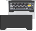Kado Lift Riser Acrylic for External Keyboard, Frosted Surface Black, Office by Unknown