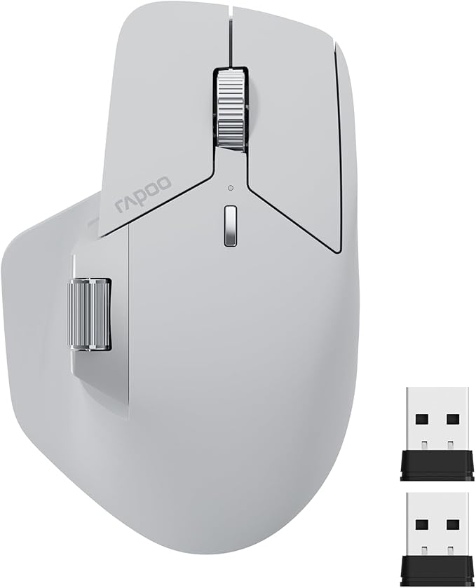 Rapoo MT760 Multi-Device Wireless Mouse, 11 Programmable Buttons, 4K DPI by RAPOO