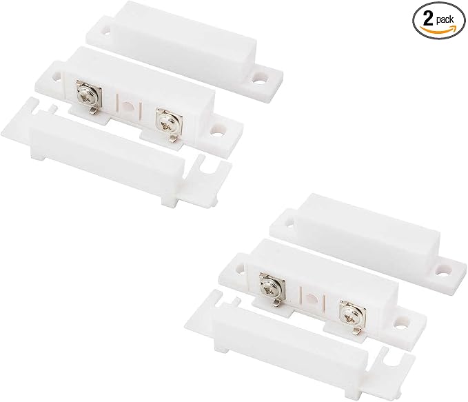2Pcs Magnetic Reed Switch Wired Surface Mount Normally Closed NC Contact Sensor by FOCMKEAS
