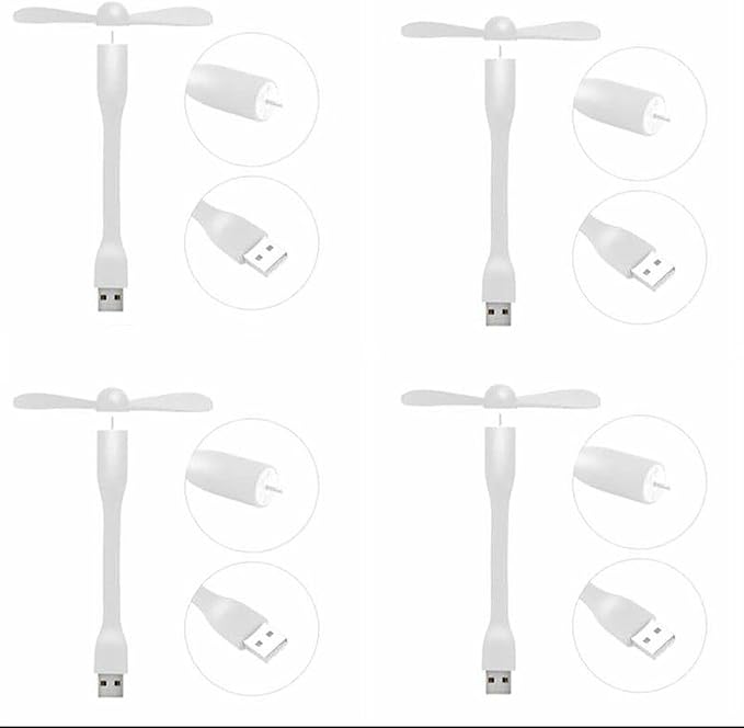 Mini USB Fan, Portable Pocket Fan USB-A Powered Little Cooler, Quiet Operation - Image 9