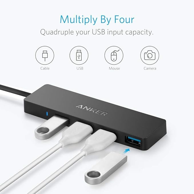 Anker 4-Port USB 3.0 Hub, Ultra-Slim Data USB Hub - Image 5