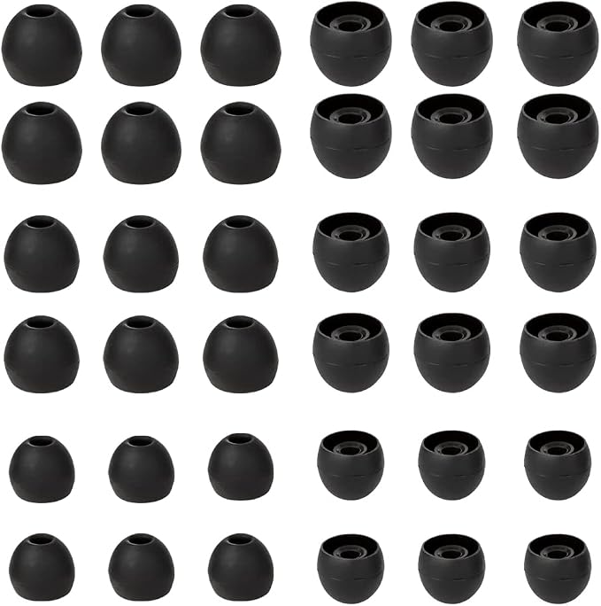 18 Pairs Silicone Earbud Tips Replacement Ear Tips Earbuds Cap by WKYMY