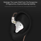KZ ZSX in Ear Headphone Monitor, Hybrid HiFi Earphone - Image 4