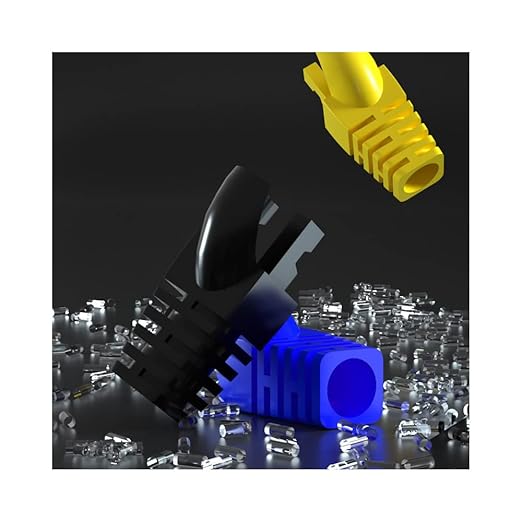 50 Pcs Cat5 Cat5E Cat6 Strain Relief Boot, RJ45 Plug Connector Cover Modular - Image 5