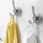 4 Pack Brushed Nickel Coat Hooks - Image 4
