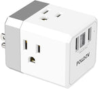 Cruise Ship Essentials, 3-Side Outlet Splitter by POWSAV