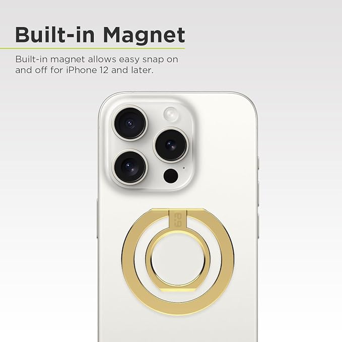 PureGear Magnetic Phone Grip Ring Stand, Magnetic Phone Ring Holder - Image 4