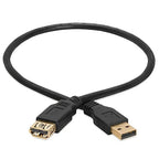 Cmple - USB 3.0 A Male to A Female Extension Gold Plated Cable - 1.5FT - Image 2