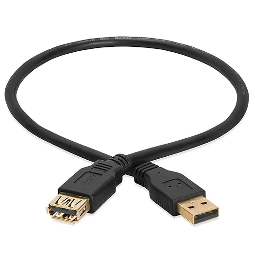 Cmple - USB 3.0 A Male to A Female Extension Gold Plated Cable - 1.5FT - Image 2