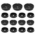 15PCS Cable Grommets, 1-3/8" Desk Hole Cover Petal Shaped Buckle Type Nylon by EASYEAH